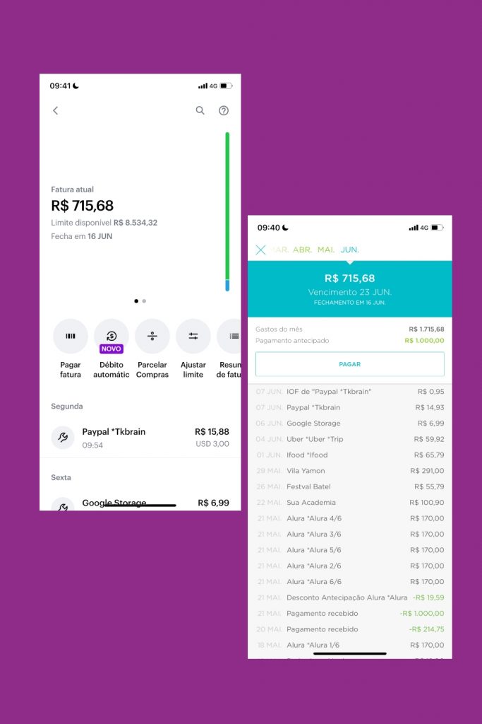 Nubank permite criar cartão virtual de débito para compras online